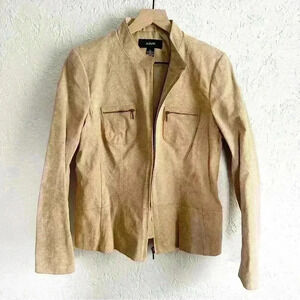 Alfani neutral leather jacket‎